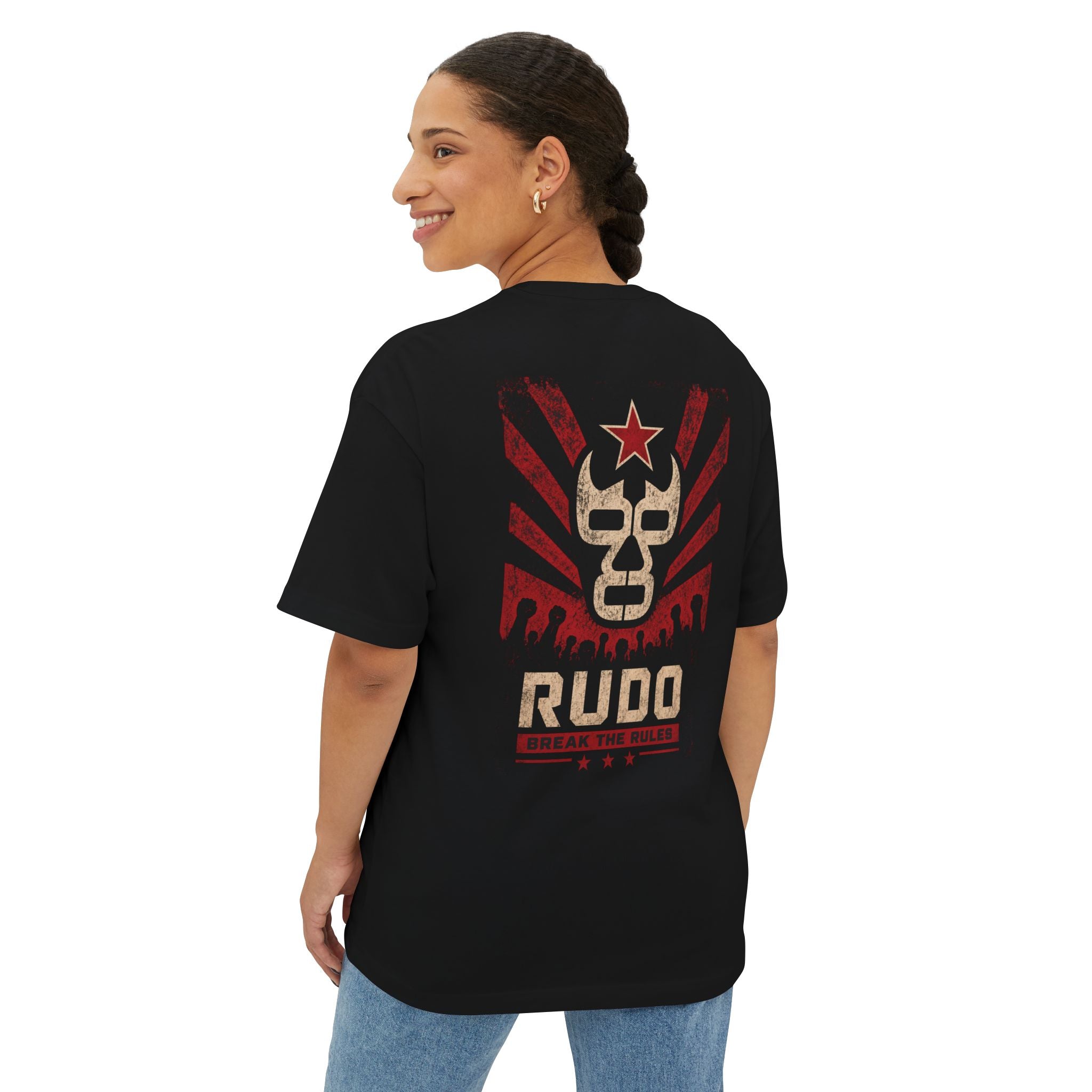 El Rudon El Rudo Break the Rules | Unisex Oversized Boxy Tee – El Rudo Gourmet